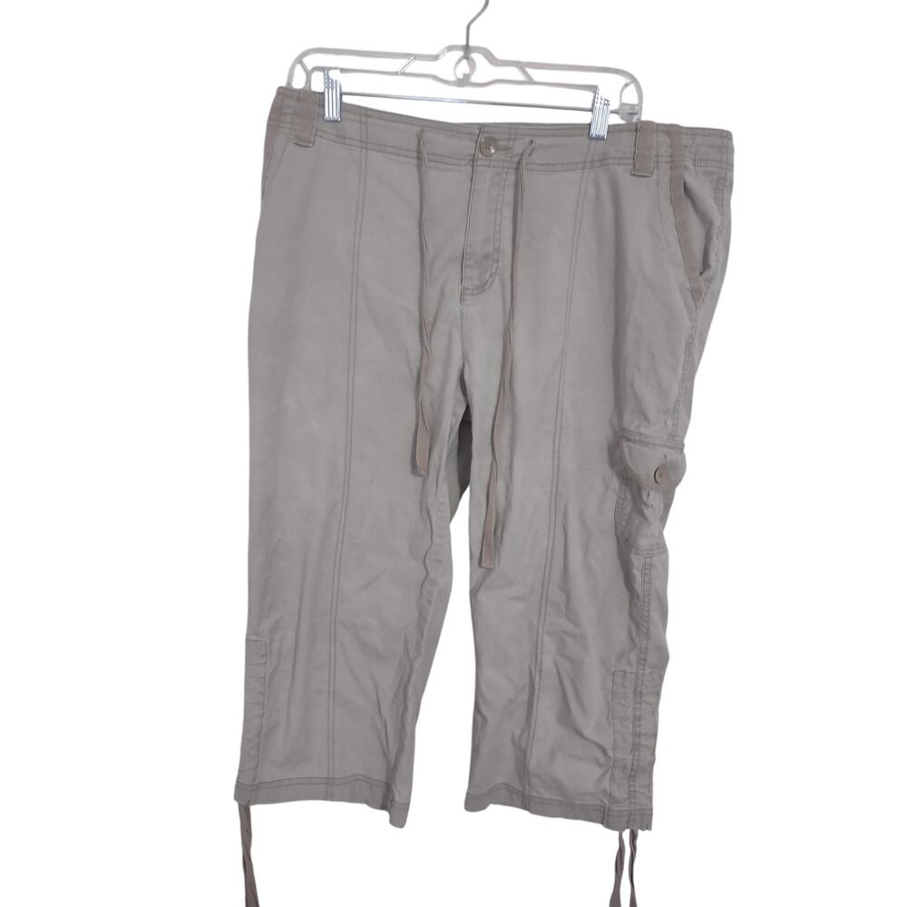Fashion Bug Capri Cargo Pants Size 14 Gorpcore Classic Lightweight Casual‎